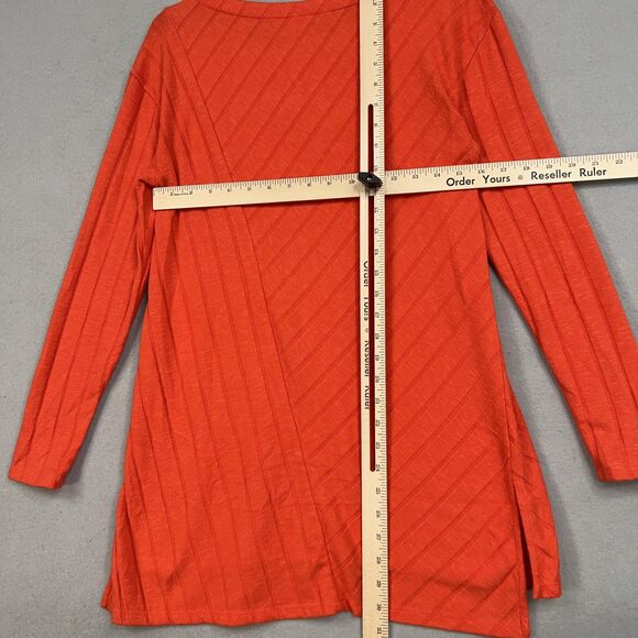 Maeve Anthropologie Sweater Womens Medium Orange Devine Tunic Top Minimal Cozy - Picture 10 of 14